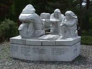 Statute entitled "Motoryclists in Prayer" in Colebrook, New Hampshire