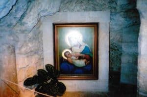 The interior of the Milk Grotto in Bethlehem