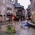 Typical street scene in Normandy
