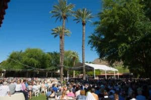 Mass outdoors at the Franciscan Renewal Center in Scottsdale, Arizona