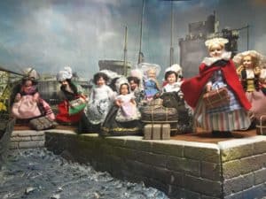 Diorama of the young girls arriving from France here in the Maison St. Gabriel