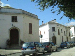 Exterior of the church in Bovino, Italy (Our Lady of Valleverde)