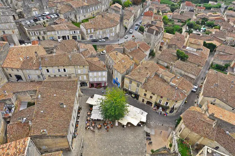 Saint_Emilion from above (Courtesy Emilion Tourisme)