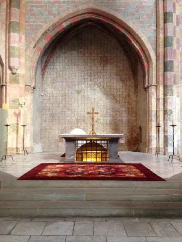 The tomb of Saint Thomas Aquinas here at the Jacobin Convent in Toulouse