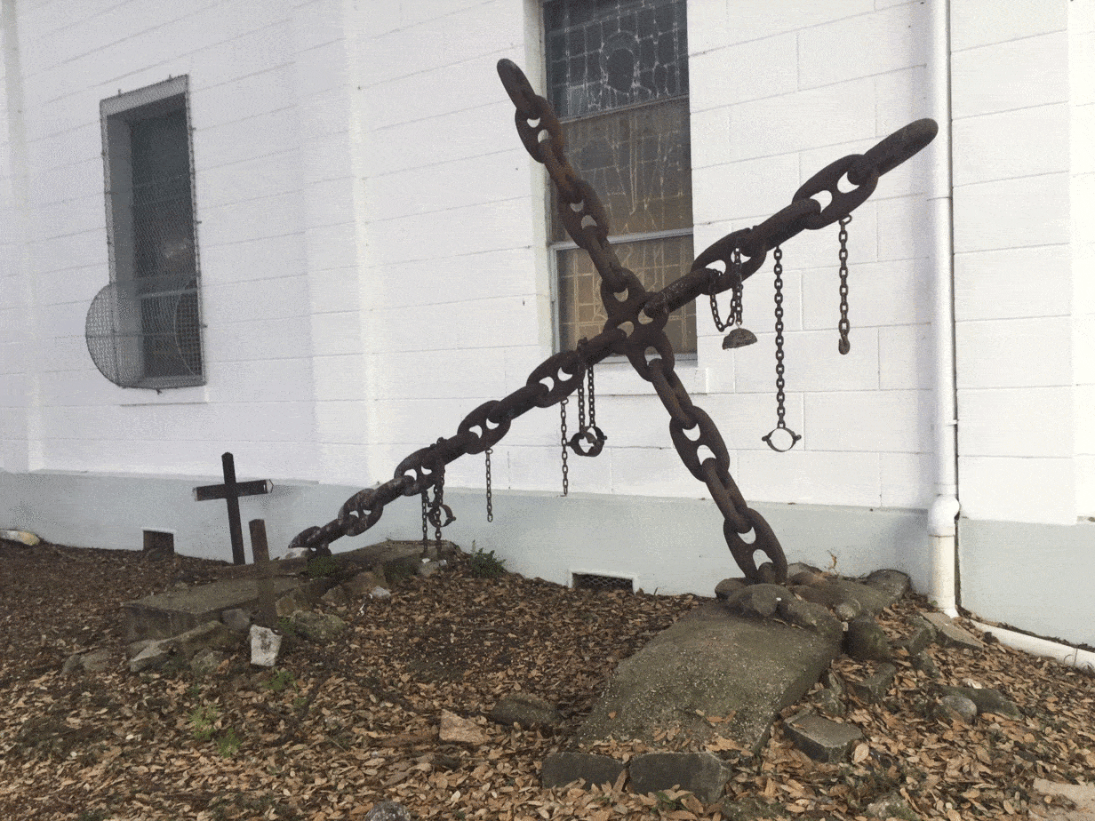 The Tomb of the Unkown Slave in St. Augustine Church New Orleans 