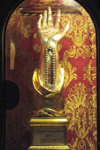 Reliquary containing the wrist bone of Saint Paul in Malta