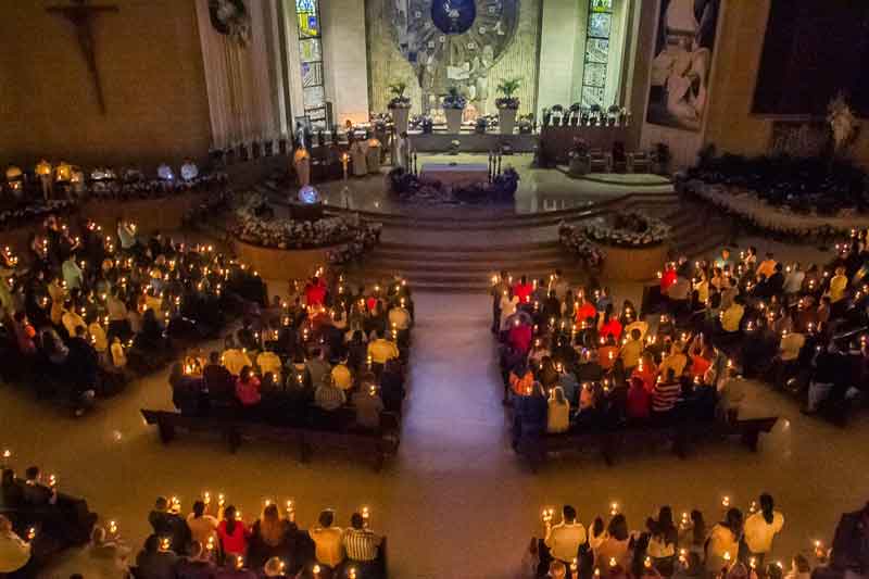 Easter Vigil Mass at Basilica of San Juan del Valle