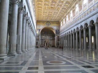 Interior of Saint Paul's Outside the Walls in Rome