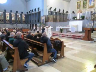 Mass inside the Sanctuary of the BVM Mother of God Crowned in Foggia