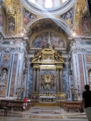 The side chapel in Saint Mary Major holding the relic of the crib of Christ