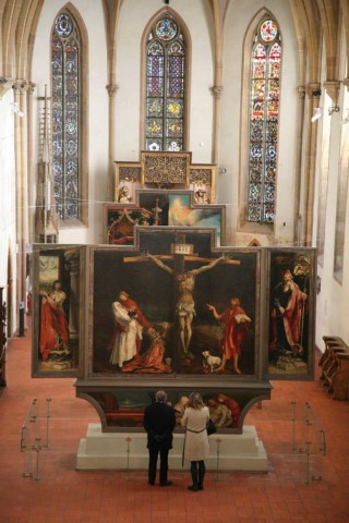 closeup of Unterlinden altar piece