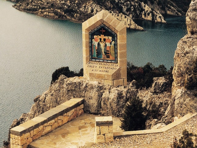 The Ninth Station of the Cross at the Sanctuary of Our Lady of Torreciudad in Aragon Spain