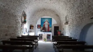 Interior of the Shrine of St. John Paul II at San Pietro della Lenca
