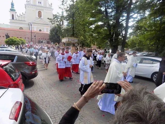 Corpus Christi procession at the Basilica of Our Lady of Lezajak