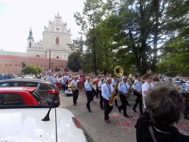 Another view of the procession at the Basilica of Our Lady of Lezajak