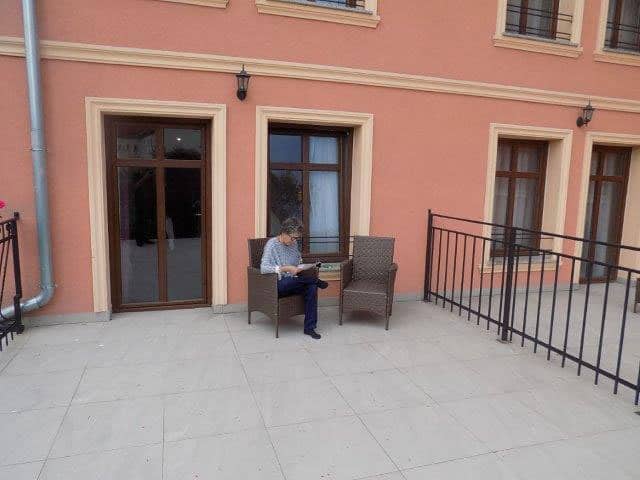 Our Patio was bigger than our apartment in Legnica