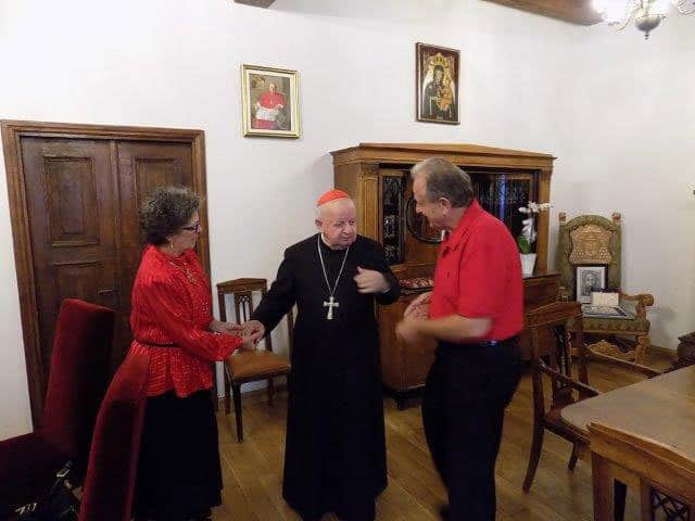 So nice to be with Cardinal Dziwisz again