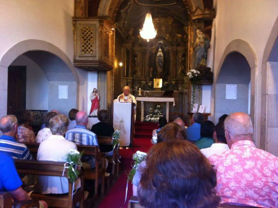 View of the congregation at Mass