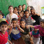 Palestinian Christian children in the Holy Land