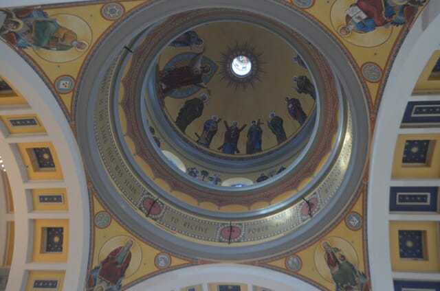 Interior of the dome of the Cathedral of the Sacred Heart in Knoxville