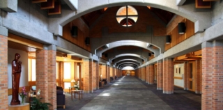 The concourse at the St. Benedict Center in Nebraska