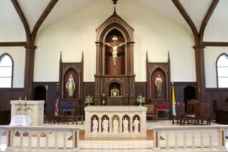 Altar at Saint Jude Church Fredericksburg, VA (photo courtesy Nicole Flusche)