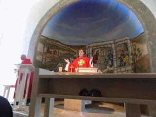 Mass in the Magdala Center in Israel