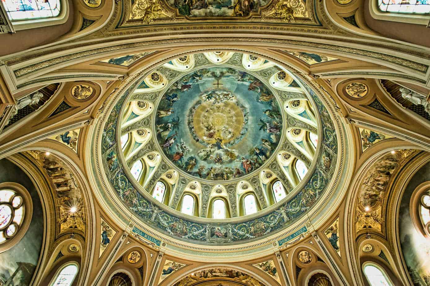 The dome of the Basilica of Our Lady of Victories in Buffalo, N.Y.