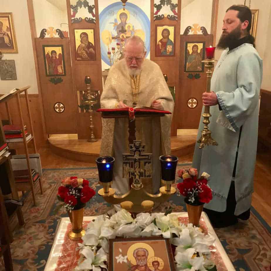 Mass at Duchovny Mens Monastery in Weston, Oregon