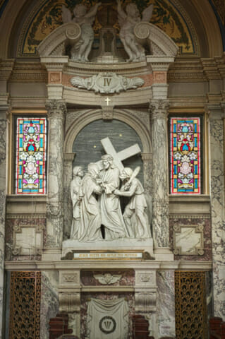 Stations of the Cross in the Basilica of Our Lady of Victories in Lackawana, N.Y.