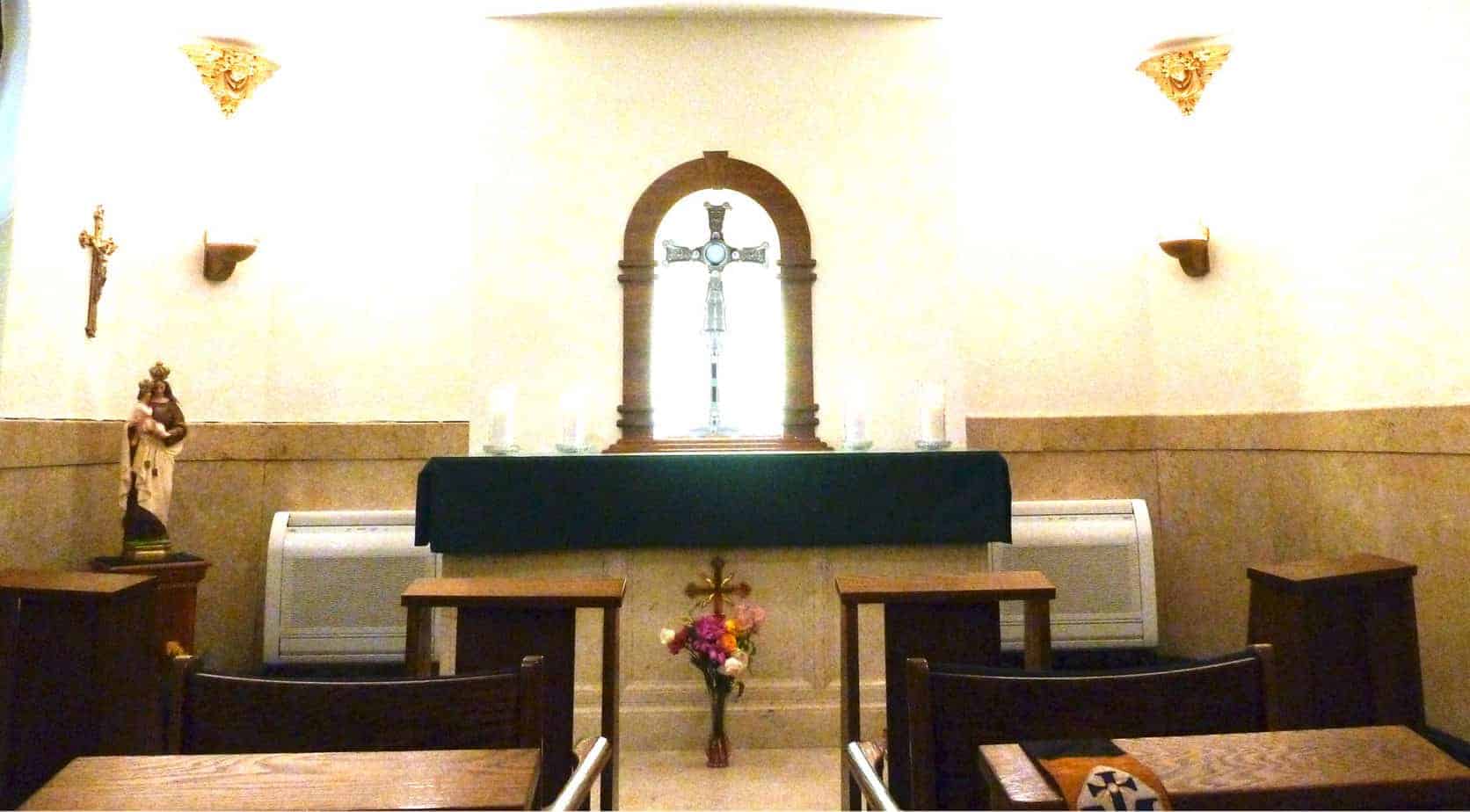 Adoration chapel in Our Lady of the Holy Spirit Center in Cincinnati