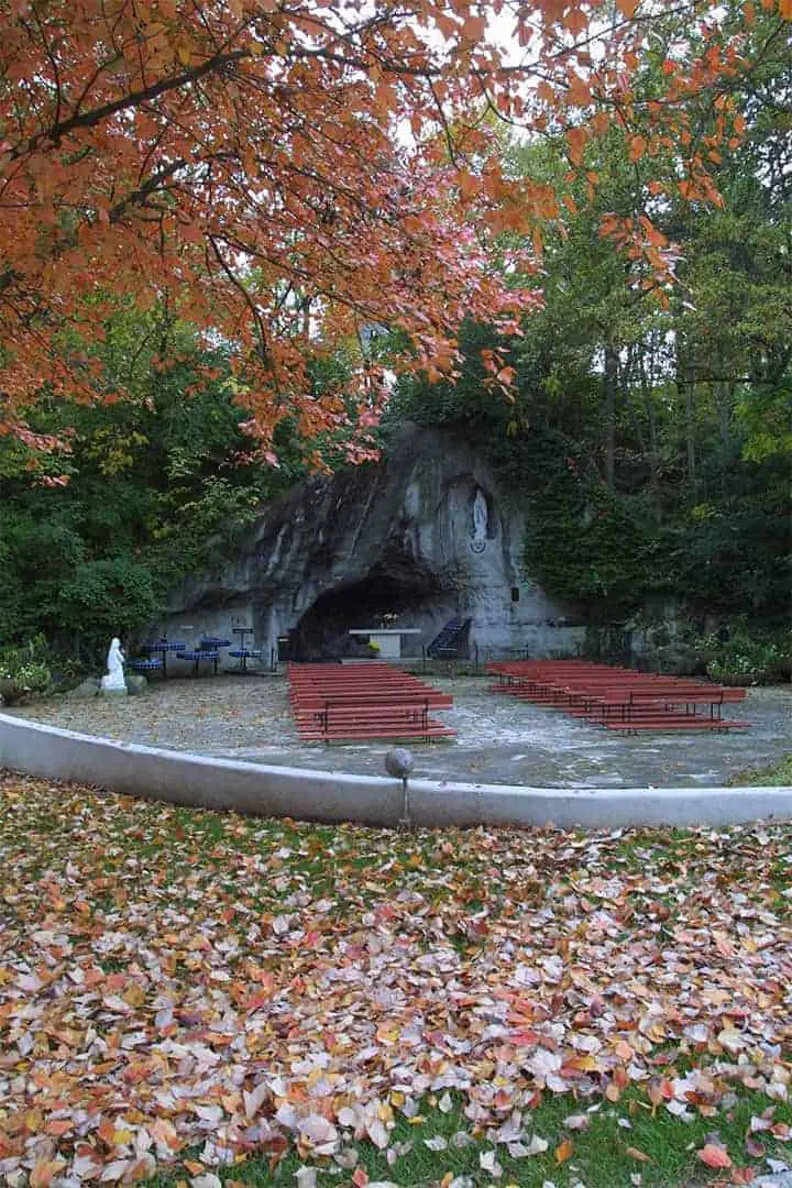 Lourdes Grotto at Shrine of Our Lady of the Snows Belleville, Illinois
