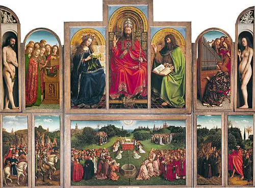 The Altarpiece in Ghent Belgium St. Bavo Cathedral