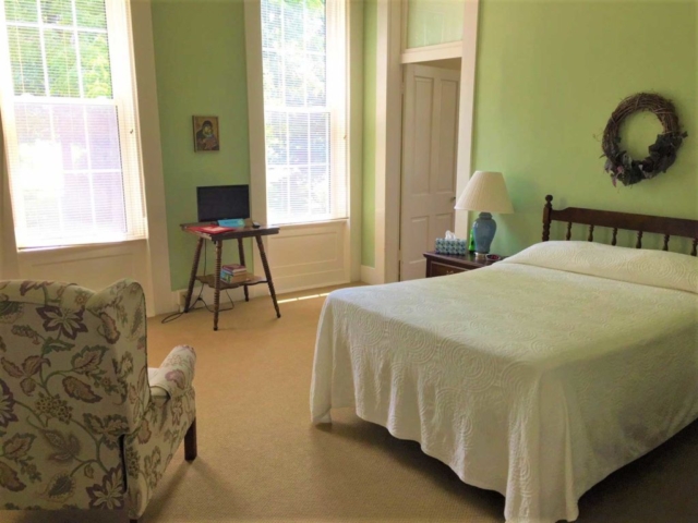 One of the Guest House bedrooms in the Nazareth Retreat Center