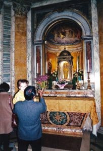 Statue of Bambino Jesu at church of st maria aeroceli in rome