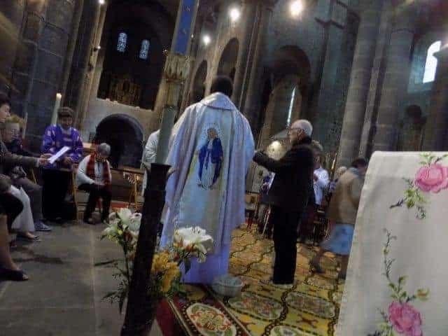 Mass in Orcival, France