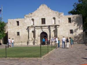 Exterior of the Alamo in San Antonio
