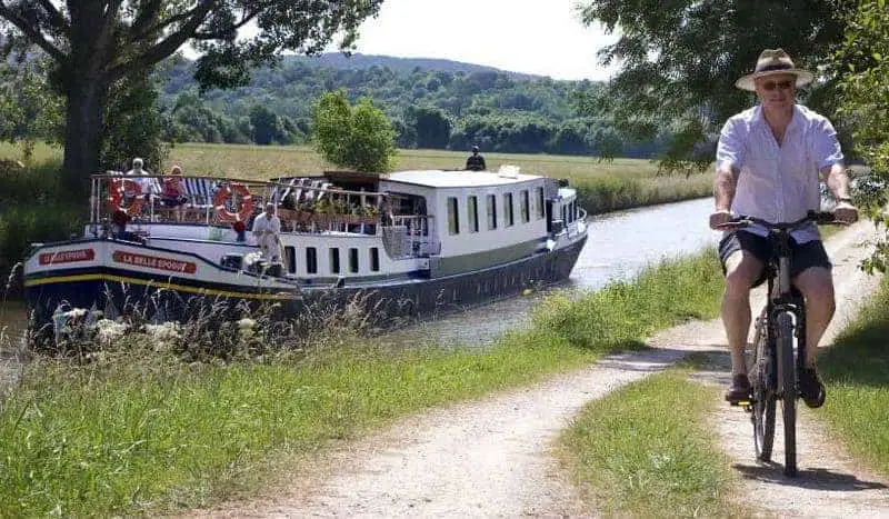 Barge cruises offer a slow pace...and bicycles on board that you can use