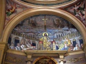 Mosaic in Santa Pudenziana in Rome