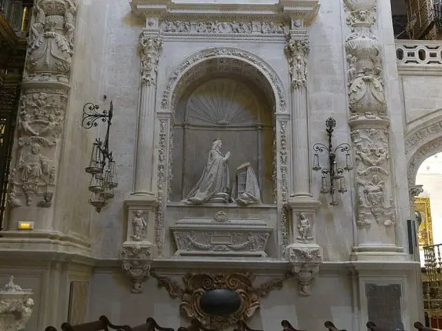 Seville: tomb of King Alfonso X, the wise