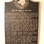 Plaque showing the Catholic history of La Mansion del Rio in San Antonio