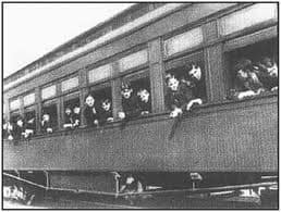 Boys on one of the Orphan Trains