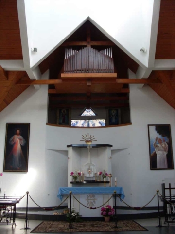 Interior of the Chapel of Divine Mercy in Suodziah