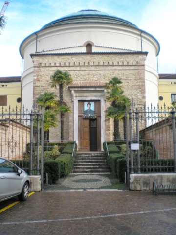 Exterior of the curch is schio, Italy where tomb of St. Bakhita lies