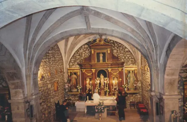 Inside the village church in Garabandal
