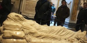 Image of the veiled Christ in Naples