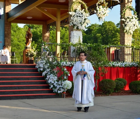 Priest at Benedictine Abbey in Kerens, Texas