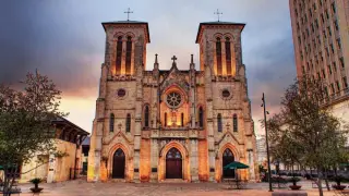 Front of San Fernando Cathedral in San Antonio, Texas