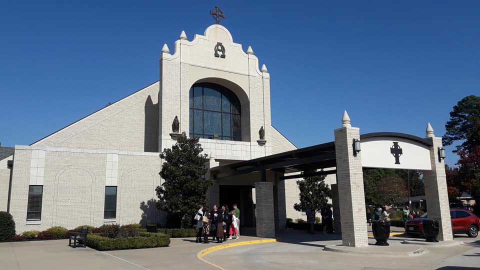 Exterior of the Chapel of Sts Peter & Paul Tyler, Texas