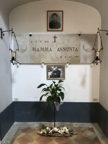 Tomb of st Maria Goretti's mother in Cornaldo, Italy